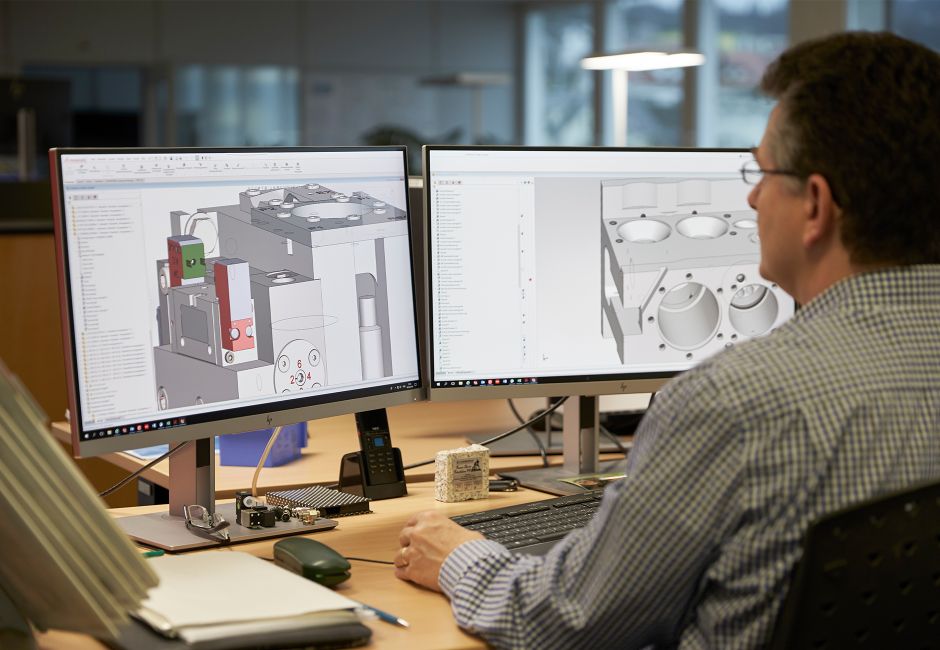 Konstruktive Umsetzung von Kundenprojekten an modernen CAD-Arbeitsplätzen