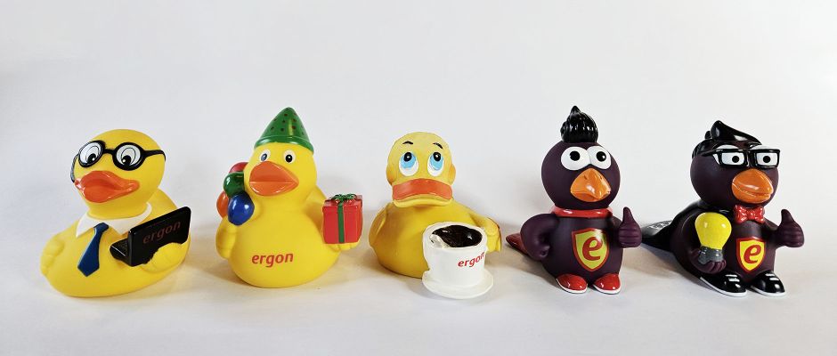 Ergon rubber ducks